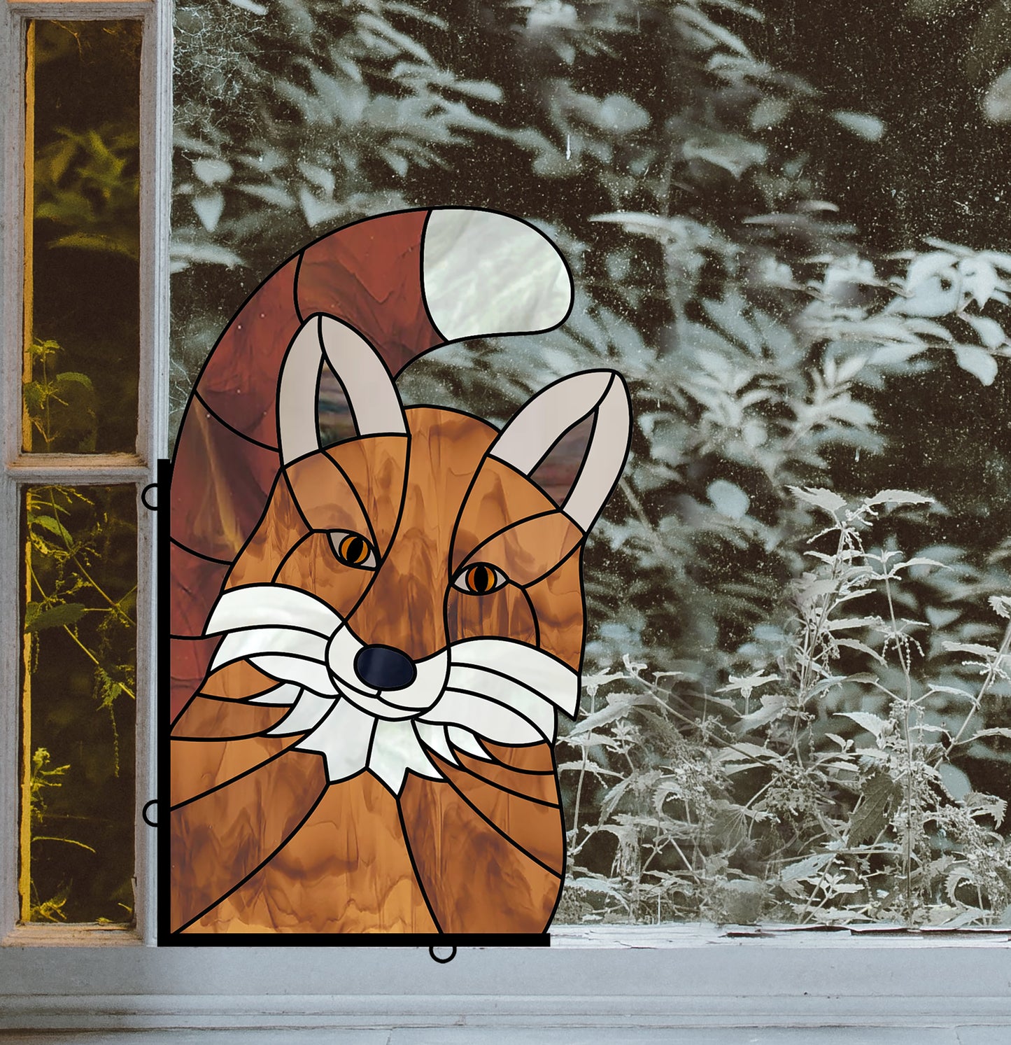 Fox Buddy Stained Glass Pattern