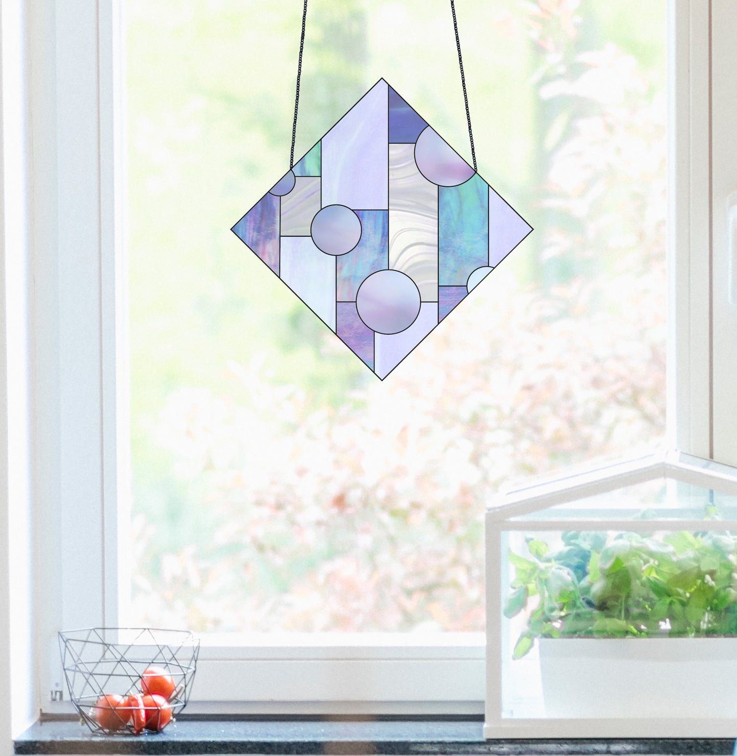 Geometric Diamond Beginner Stained Glass Pattern