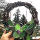 Handmade Botanical Stained Glass and Grapevine Wreath