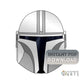 The Mandalorian Helmet Star Wars Stained Glass Pattern