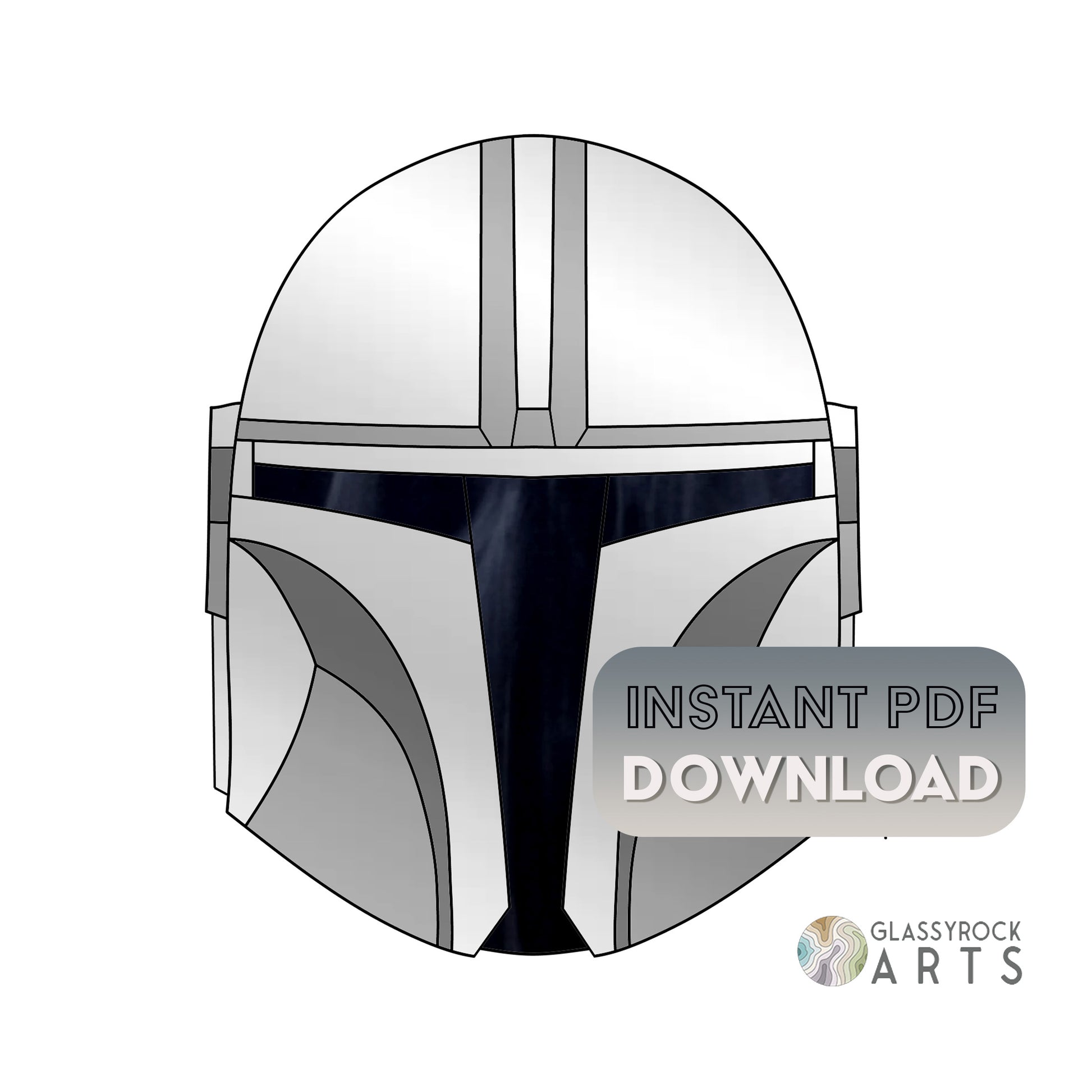 Boba Fett Symbol Stencil