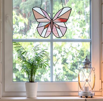 A picture of the Beginner Butterfly Stained Glass Pattern from GlassyRock Arts. 