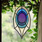 Deco Peacock Feather Stained Glass Pattern