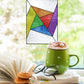 Abstract Rainbow Beginner Stained Glass Pattern