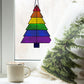 Beginner Christmas Tree Rainbow Stained Glass Pattern