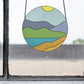 Boho Stained Glass Pattern - Round Landscape