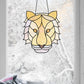 Tiger Eyes Stained Glass Pattern