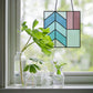 Minimalist Geometric Square Beginner Stained Glass Pattern